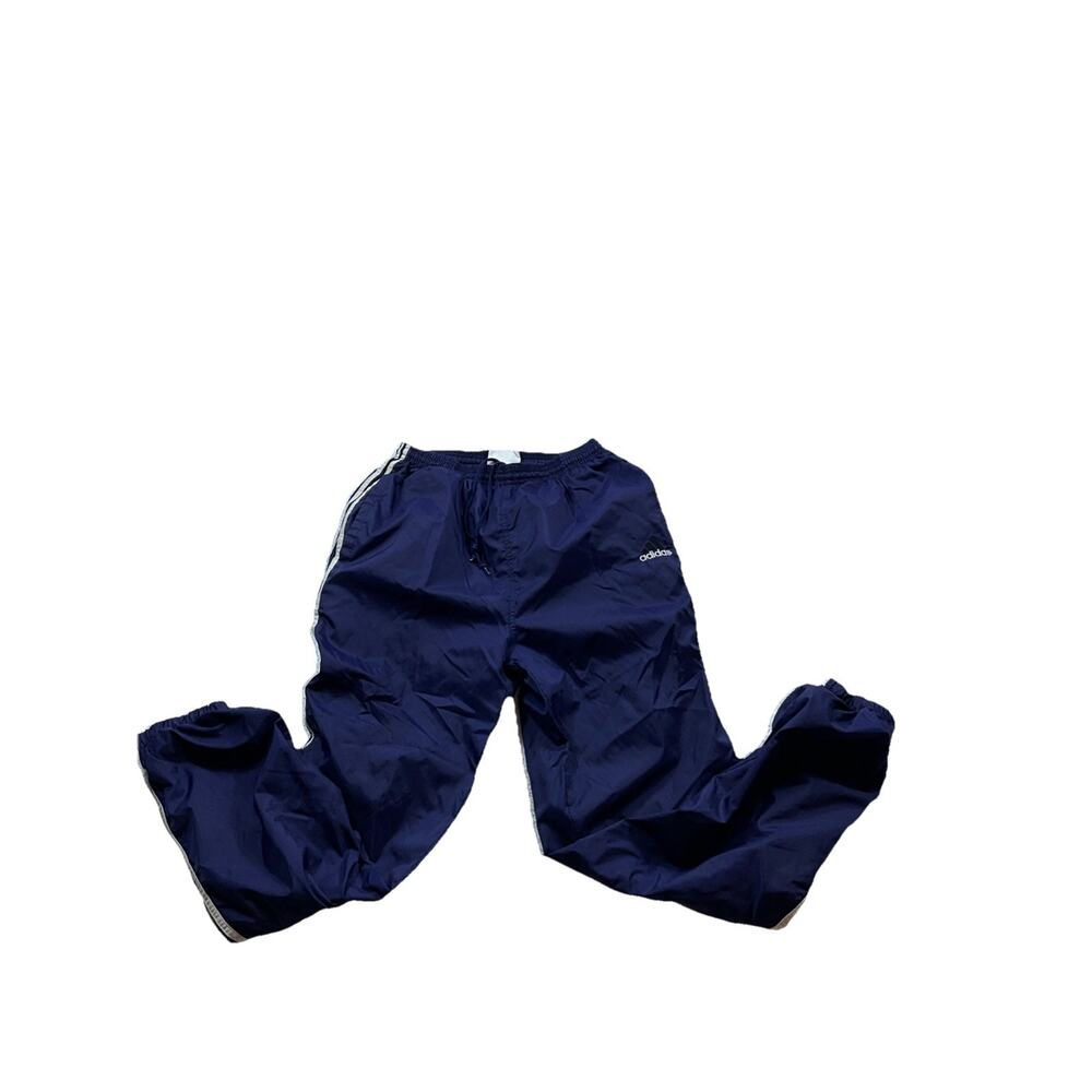 VINTAGE Adidas Pants Mens Large Blue Track Pants Striped